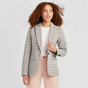 Women's Plaid Blazer